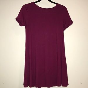 FOREVER 21 magenta/ bright pink t-shirt dress